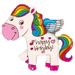 Bildbeschreibung von "Rainbow Birthday Pony".